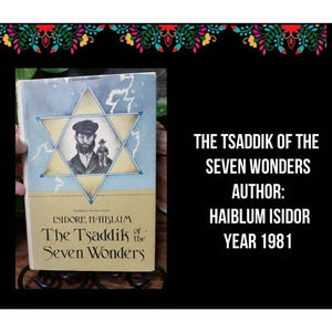 BOOK NAME | THE TSADDIK OF THE SEVEN WONDERS | 1981